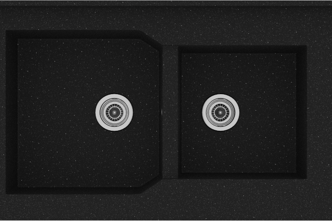 604 Νεροχύτης Monobloc Metalic Space