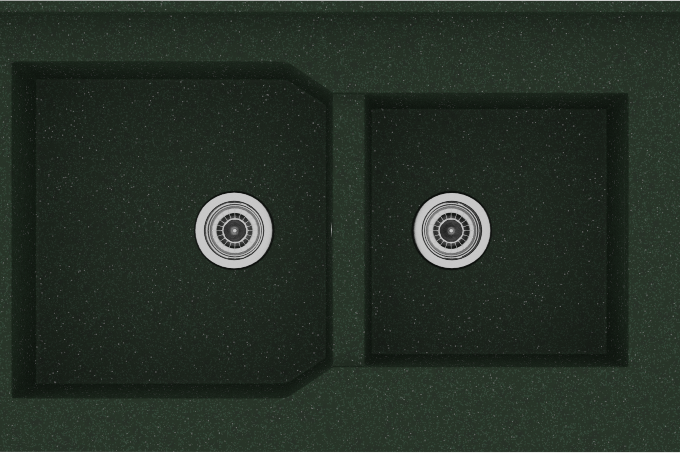604 Νεροχύτης Monobloc Granite Green
