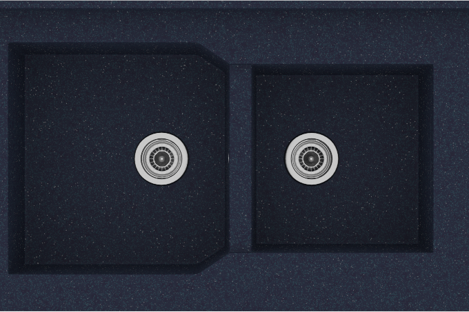 604 Νεροχύτης Monobloc Granite Blue