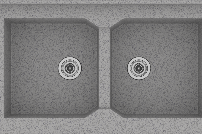 606 Νεροχύτης Monobloc Granite Grey