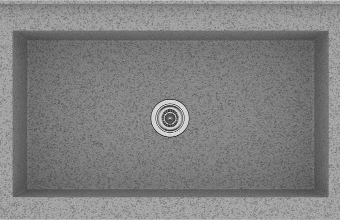 608 Νεροχύτης Monobloc Granite Grey